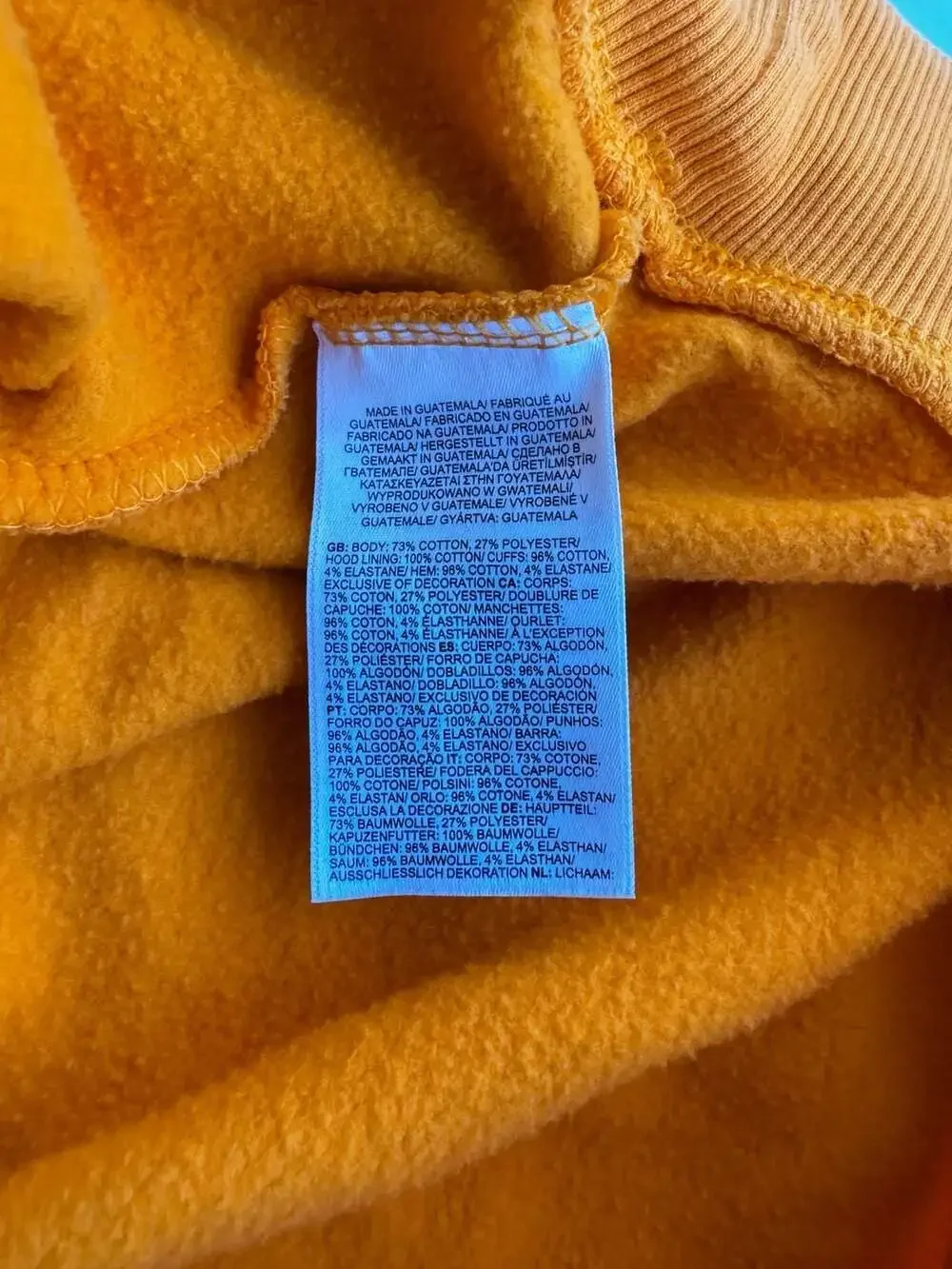 The North Face Men's Evolution Box NSE Pullover Hoodie Orange Size M